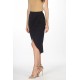 Black wrap skirt