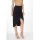 Black wrap skirt