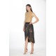 Wrap jacquard skirt