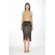Wrap jacquard skirt
