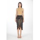 Wrap jacquard skirt