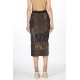 Wrap jacquard skirt