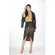 Wrap jacquard skirt