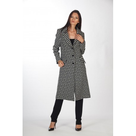 Houndstooth coat