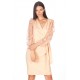 Elegant dress in peach cadì