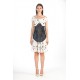 Polka dot dress with flounces
