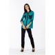Camicia verde con dettagli jacquard