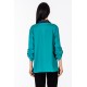 Camicia verde con dettagli jacquard