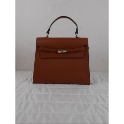 Borsa tipo Kelly in vera pelle