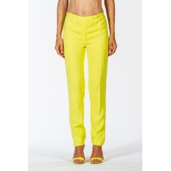 Pantalone classico in cadì elasticizzato