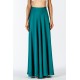 Long green full skirt