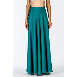 Long green full skirt