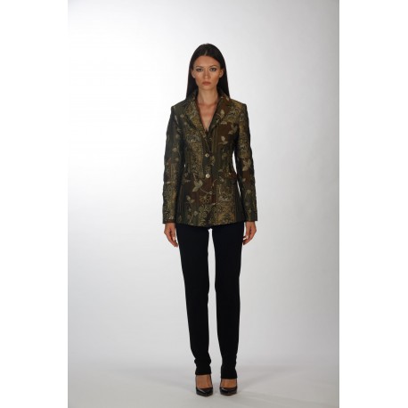 Jacquard lapel jacket