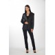 Asymmetric lapel lurex jacket