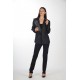 Asymmetric lapel lurex jacket